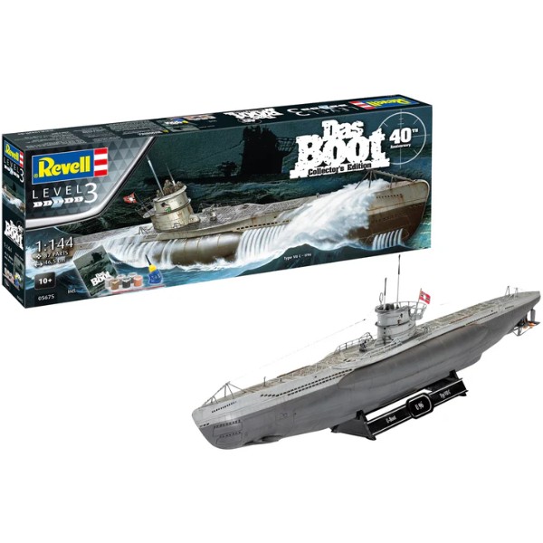Фото - Набор для моделирования техники Revell набор Подлодка U96 (Das Boot) уровень 3 масштаб 1:144 (RVL-05675)